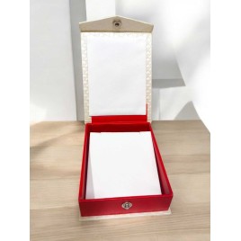 Elegant Diamond Pattern Earring Box with Button Clasp 13CM X 10CM X 3.5CM BX006