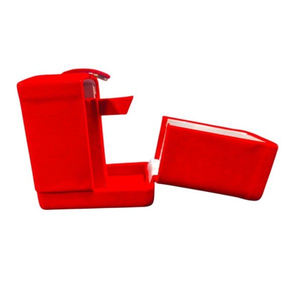 RinGold Premium Quality Red Velvets Jhumka Earring Box | 9.5CM X 10CM X 6CM | Closure Button | Earring Box Storage | Vanity Box