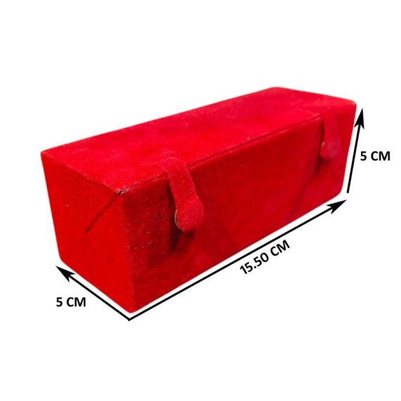 RinGold Premium Quality Maroon Velvets 12 Stud Earrings Box | 15.5CM X 5CM X 5CM | BX020 | Closure Button | Stud Earring Box Storage | Vanity Box | BX020