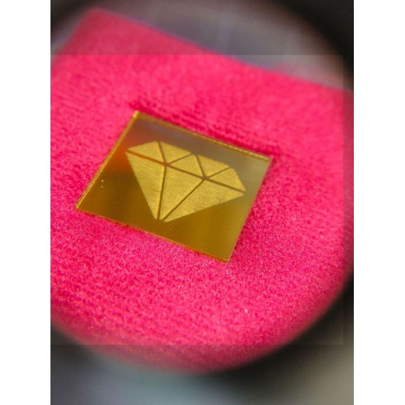 Luxury Maroon Velvet Stud Earring Box with Diamond Logo | 7 CM X 6 CM X 4 CM | BX021 