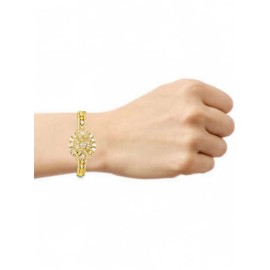 NO02WHGO cubic zirconia fashion charm silver plated cubic zirconia openable bracelet