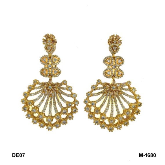 DE07YEGO NEW Indian Jewellery Earring Women Traditional Bollywood Style Wedding Ethnic AD