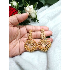DE07YEGO NEW Indian Jewellery Earring Women Traditional Bollywood Style Wedding Ethnic AD