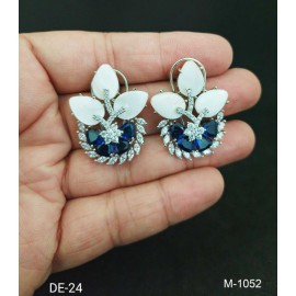 DE24BLRH Diamond stud earrings for women black friday fine jewelry sale ethnic Indian