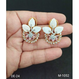 DE24PIGO Diamond stud earrings for women black friday fine jewelry sale ethnic Indian