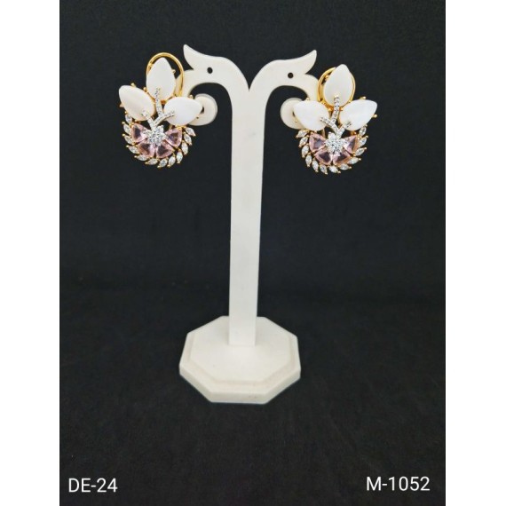 DE24PIGO Diamond stud earrings for women black friday fine jewelry sale ethnic Indian