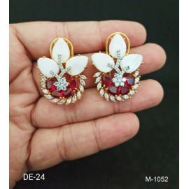 DE24REGO Diamond stud earrings for women black friday fine jewelry sale ethnic Indian