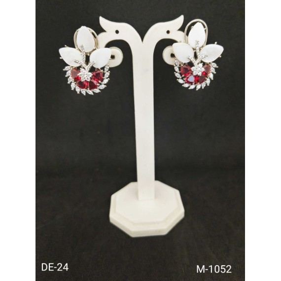 DE24RERH Diamond stud earrings for women black friday fine jewelry sale ethnic Indian