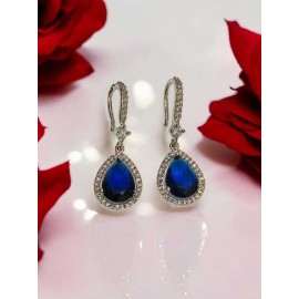 Traditional Bollywood Style Earring | Ethnic american diamond Earring Women | DE49BLRH