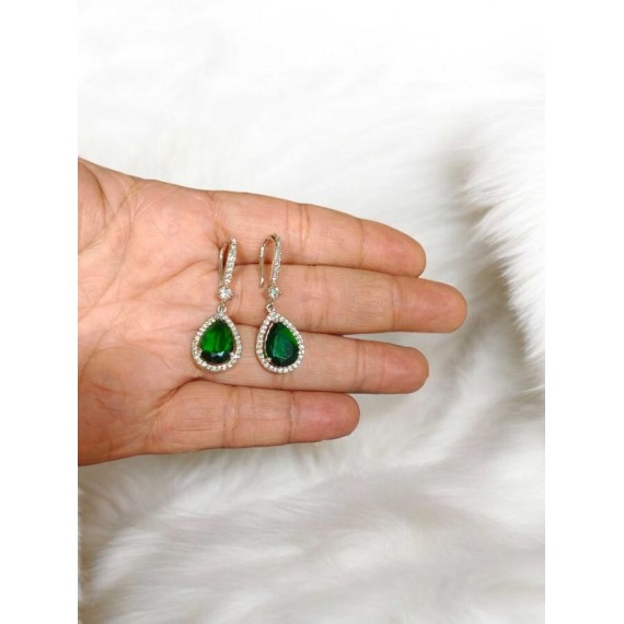 Traditional Bollywood Style Earring | Ethnic american diamond Earring Women | DE49GRRH