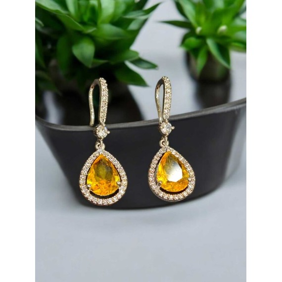 Traditional Bollywood Style Earring | Ethnic american diamond Earring Women | DE49YERH