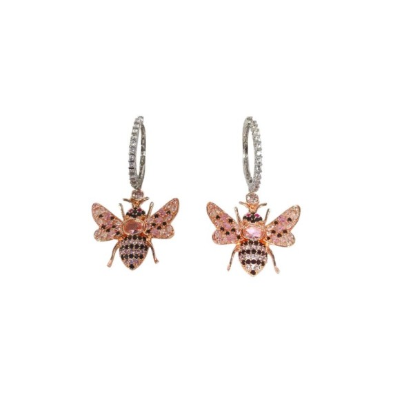 Rose Gold White Silver plated american diamond artificial premium quality earring DE61PIRH