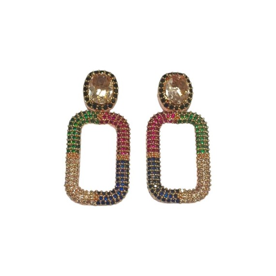 DE66MURO 18K Gold Plated Earrings Indian Women Stud Traditional Wedding Fashion JewelryOpens in a new window or tab