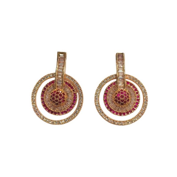 DE67RERO american diamond jewlery Indian Earring Women Traditional Bollywood Style Wedding Ethnic AD