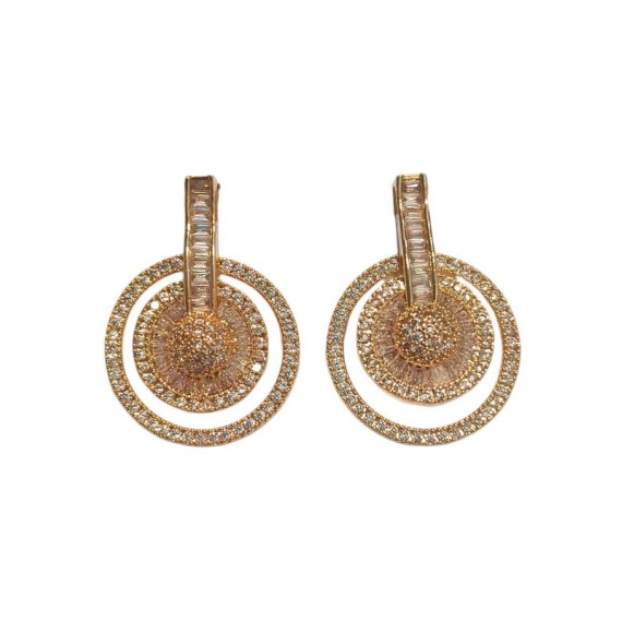 DE67WHRO american diamond jewlery Indian Earring Women Traditional Bollywood Style Wedding Ethnic AD