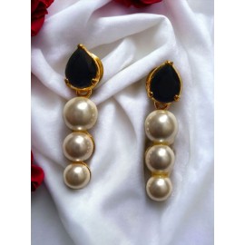 CD01BLGO NEW Indian Jewellery Earring Women Traditional Bollywood Style Wedding Ethnic AD