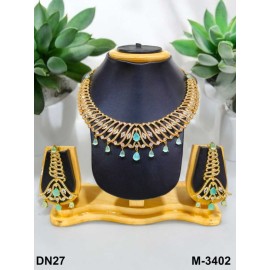 Latest Exclusive Designer Fashion Indian Jewellery Heavy Wedding Kundan Necklace Set Fashion Jewellery Collection for girl DN27MIGO