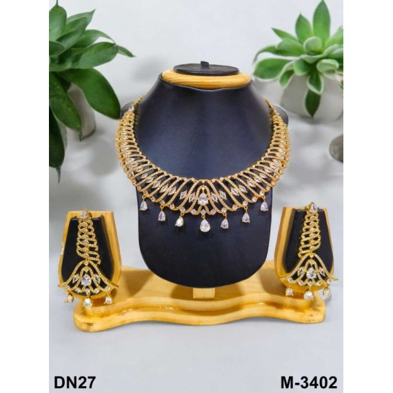 Latest Exclusive Designer Fashion Indian Jewellery Heavy Wedding Kundan Necklace Set Fashion Jewellery Collection for girl DN27WHGO