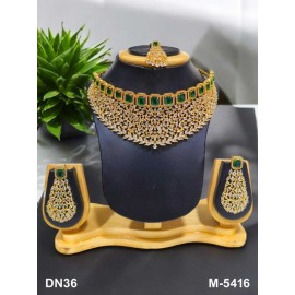 Gold Plated Muslim Wedding Jewelry Multi-Layer Necklace and Earrings 4 Pieces Bridal Jewelry Set Banquet Party Accessories DN36GRGO