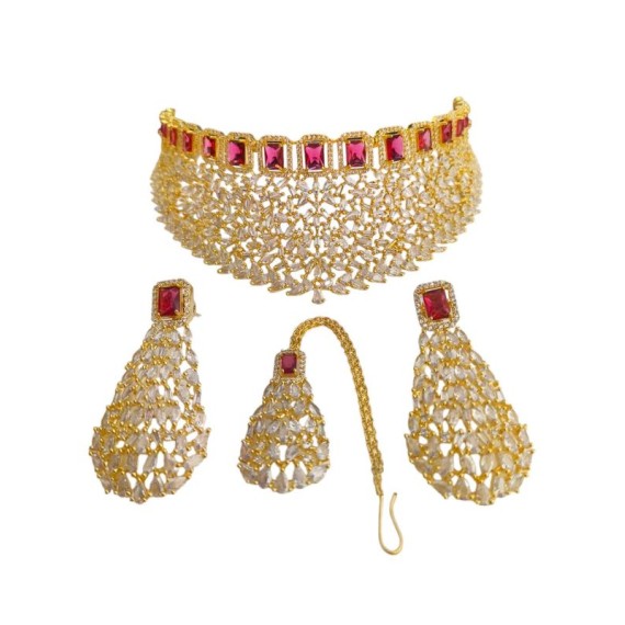 Gold Plated Muslim Wedding Jewelry Multi-Layer Necklace and Earrings 4 Pieces Bridal Jewelry Set Banquet Party Accessories DN36REGO