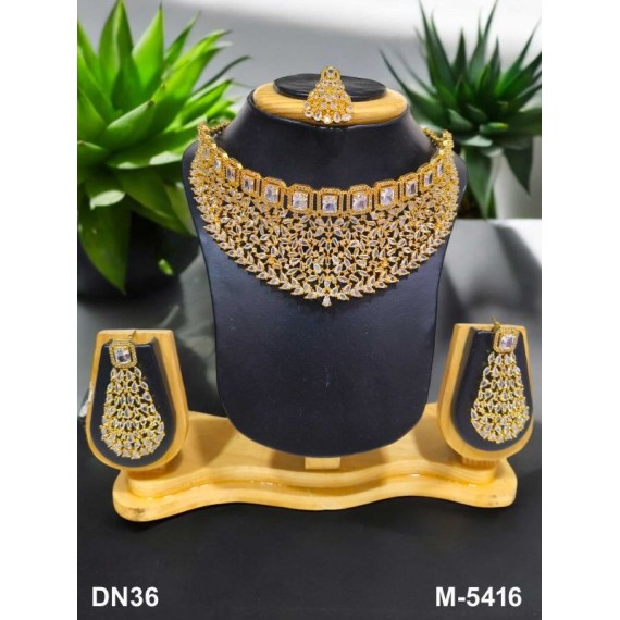 Gold Plated Muslim Wedding Jewelry Multi-Layer Necklace and Earrings 4 Pieces Bridal Jewelry Set Banquet Party Accessories DN36WHGO