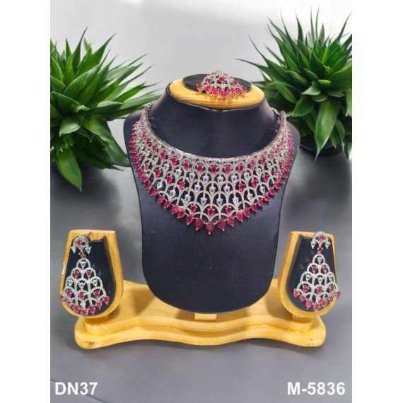 Latest Exclusive Designer Fashion Indian Jewellery Heavy Wedding Kundan Necklace Set Fashion Jewellery Collection for girl DN37RERH