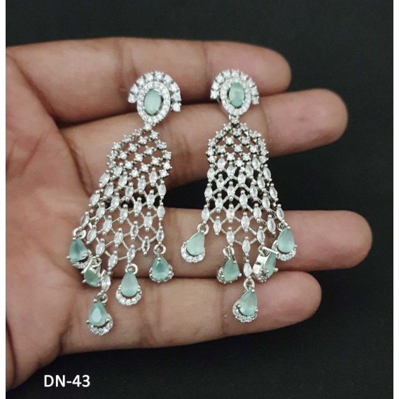 DN43MIRH Female bride factory direct sales jewelry sets kundan jewellery hot Selling elegant beautiful zircon necklace and earring sets