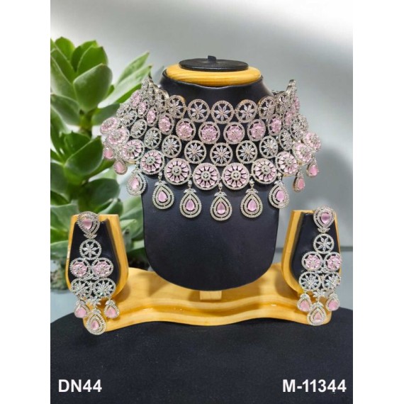 Elegant beautiful zircon necklace and earring sets female bride factory direct sales jewelry sets jewellery hot Selling DN44PIRH