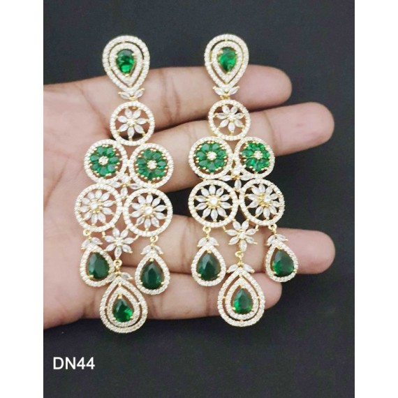 DN44GRGO Elegant beautiful zircon necklace and earring sets female bride factory direct sales jewelry sets jewellery hot Selling