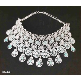 DN44MIRH Elegant beautiful zircon necklace and earring sets female bride factory direct sales jewelry sets jewellery hot Selling