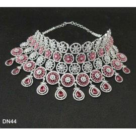 DN44RERH Elegant beautiful zircon necklace and earring sets female bride factory direct sales jewelry sets jewellery hot Selling