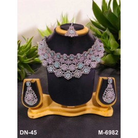 Necklace and earring sets Elegant beautiful zircon female bride factory direct sales jewelry sets jewellery hot Selling DN45MIRH