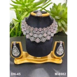 Necklace and earring sets Elegant beautiful zircon female bride factory direct sales jewelry sets jewellery hot Selling DN45PIRH