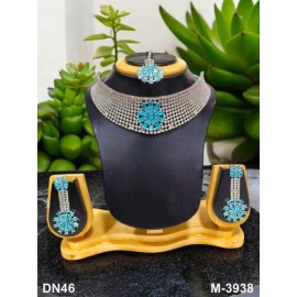 Necklace and earring sets Elegant beautiful zircon female bride factory direct sales jewelry sets jewellery hot Selling DN46AQRH