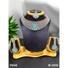 Necklace and earring sets Elegant beautiful zircon female bride factory direct sales jewelry sets jewellery hot Selling DN46MIRH