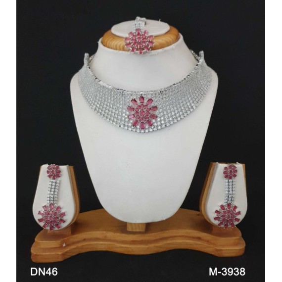 DN46RERH Necklace and earring sets Elegant beautiful zircon female bride factory direct sales jewelry sets jewellery hot Selling