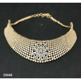 DN46WHGO Necklace and earring sets Elegant beautiful zircon female bride factory direct sales jewelry sets jewellery hot Selling