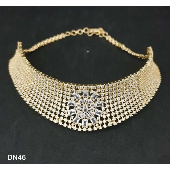 DN46WHGO Necklace and earring sets Elegant beautiful zircon female bride factory direct sales jewelry sets jewellery hot Selling