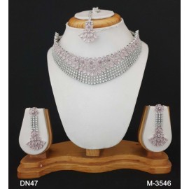 DN47PIRH Beautiful zircon female bride factory direct sales jewelry sets jewellery hot Selling Necklace and earring sets Elegant