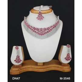 DN47RERH Beautiful zircon female bride factory direct sales jewelry sets jewellery hot Selling Necklace and earring sets Elegant