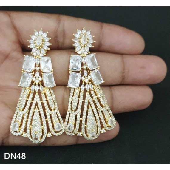 DN48WHGO Hot Selling Beautiful zircon female bride factory direct sales jewelry sets jewellery Necklace and earring sets Elegant