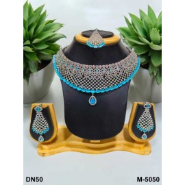 Fashion jewellery wholesale online Amazing Multi Color Stone Beautiful Indian Artificial Jewelry Best Gift DN50AQRH