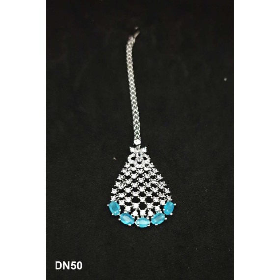 DN50AQRH Fashion jewellery wholesale online Amazing Multi Color Stone Beautiful Indian Artificial Jewelry Best Gift For Her Personalized Gifts Bohemian Necklace set maangtikka