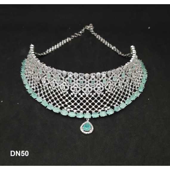 DN50MIRH Fashion jewellery wholesale online Amazing Multi Color Stone Beautiful Indian Artificial Jewelry Best Gift For Her Personalized Gifts Bohemian Necklace set maangtikka