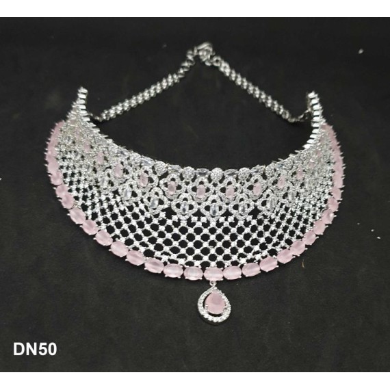 DN50PIRH Fashion jewellery wholesale online Amazing Multi Color Stone Beautiful Indian Artificial Jewelry Best Gift For Her Personalized Gifts Bohemian Necklace set maangtikka