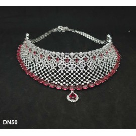 DN50RERH Fashion jewellery wholesale online Amazing Multi Color Stone Beautiful Indian Artificial Jewelry Best Gift For Her Personalized Gifts Bohemian Necklace set maangtikka