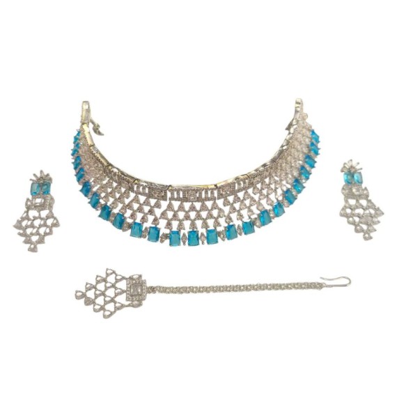 Bridal Necklace Set from India in USA Gifts Necklace set maang tikka Fashion jewellery wholesale online Amazing DN51AQRH