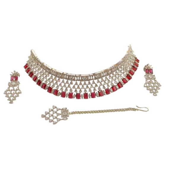 Bridal Necklace Set from India in USA Gifts Necklace set maang tikka Fashion jewellery wholesale online Amazing DN51RERH