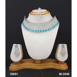 DN51AQRH Personalized Gifts Bohemian Necklace set maangtikka Fashion jewellery wholesale online Amazing Multi Color Stone Beautiful Indian Artificial Jewelry Best Gift For women