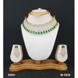 DN51GRGO Personalized Gifts Bohemian Necklace set maangtikka Fashion jewellery wholesale online Amazing Multi Color Stone Beautiful Indian Artificial Jewelry Best Gift For women